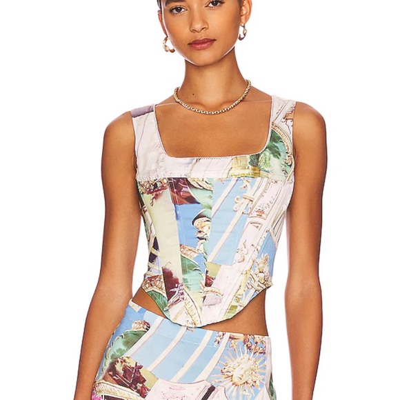 Miaou x Paloma Elsesser Campbell Corset in Baroque - Picture 1 of 3